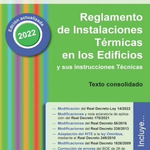RITE 2022 Reglamento de Instalaciones Térmicas en los Edificios (FORMACION PROFESIONAL)